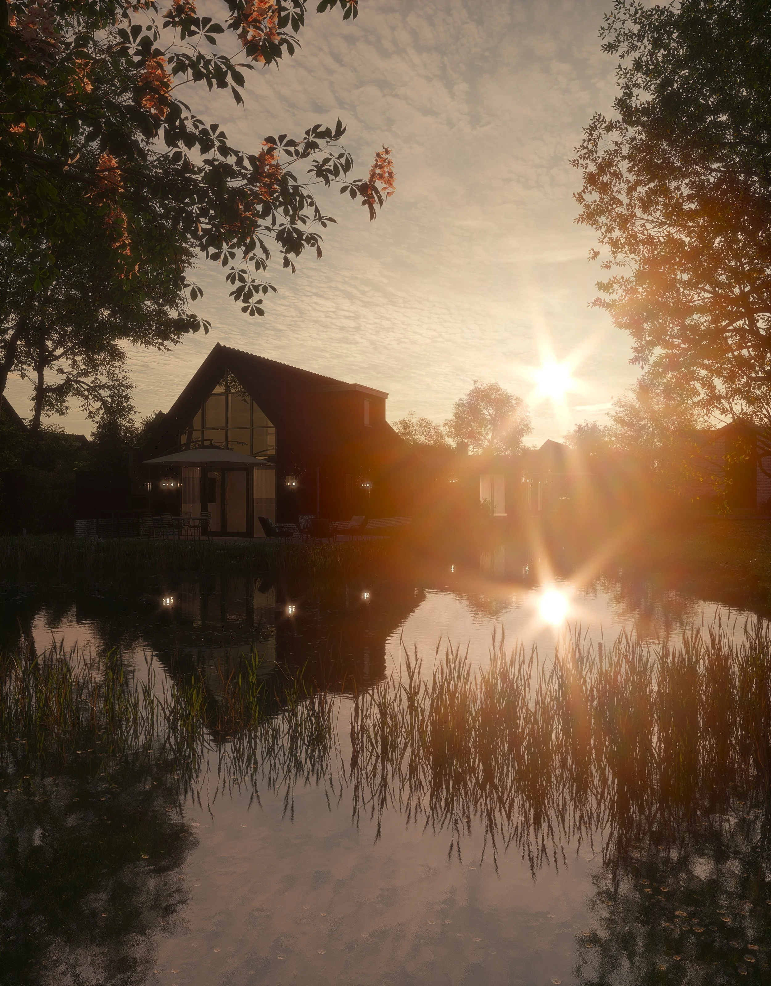 De Wielsche Dreef — golden hour