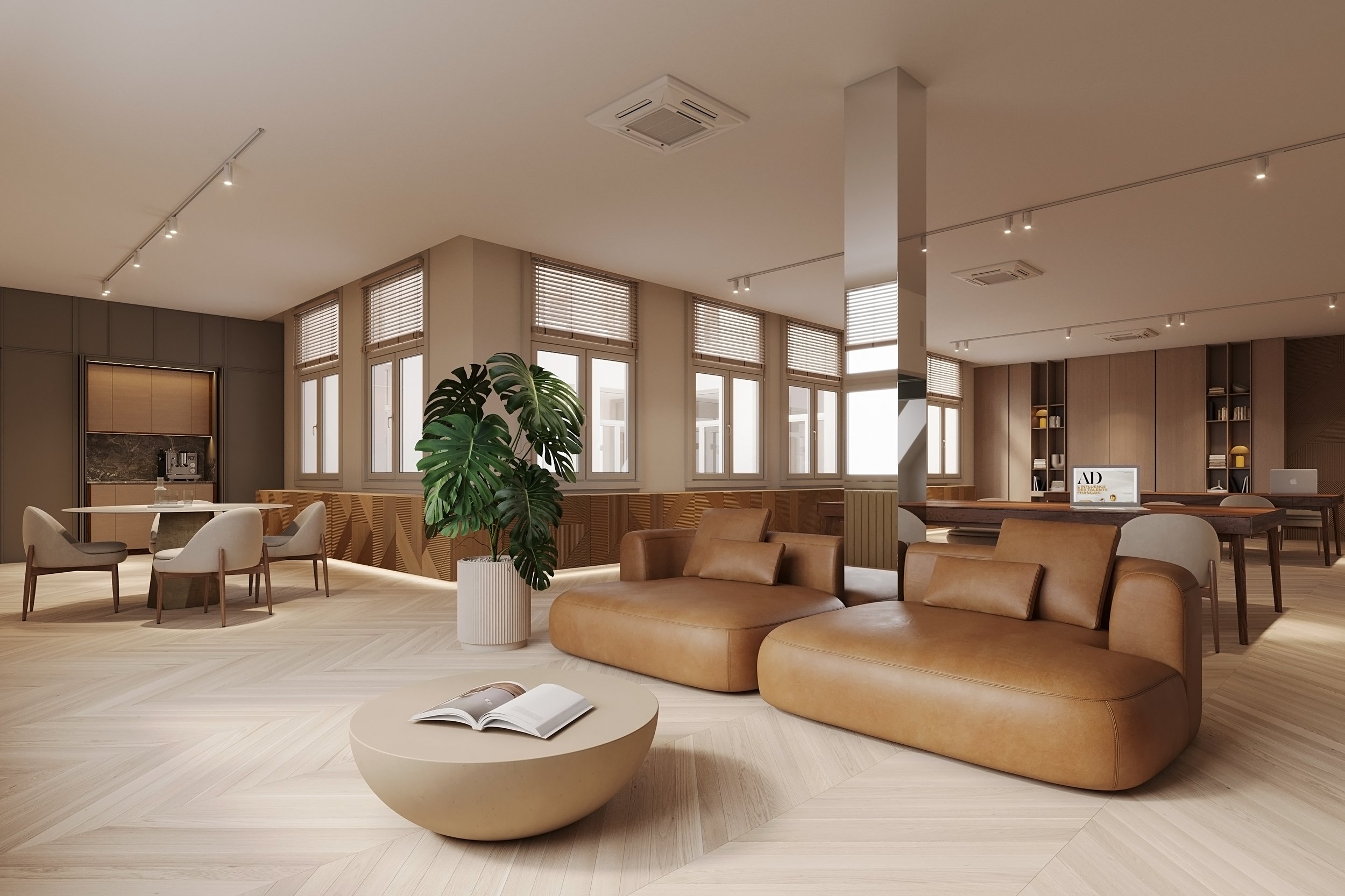 Office Keizersgracht — life-size office render